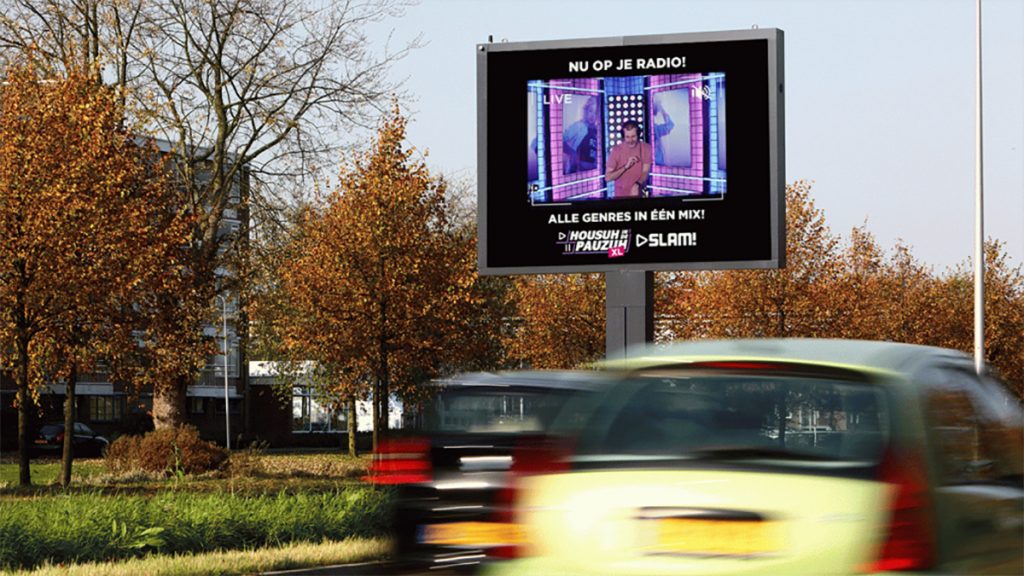 SLAM! zichtbaar op digitale billboards samenwerking