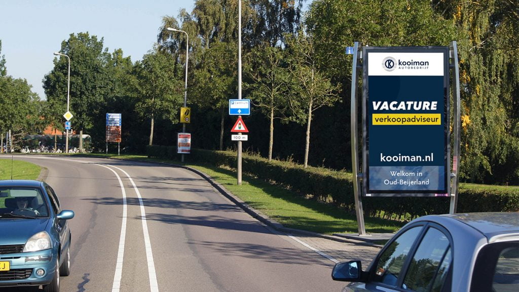 Adverteren in Oud-Berijerland - zichtbaar langs de Langeweg