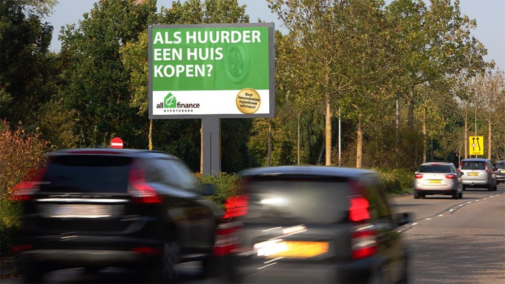 All4Finance - digitale billboards Alphen aan den Rijn
