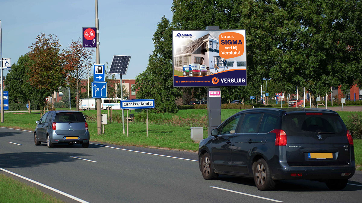 Versluis creëert lokale impact door middel van digitale billboard reclame