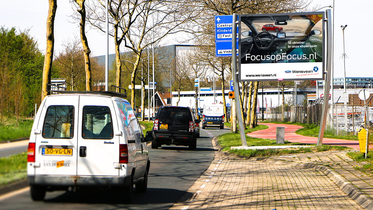 Ford Wensveen vergroot naamsbekendheid met de inzet van digitale billboard reclame