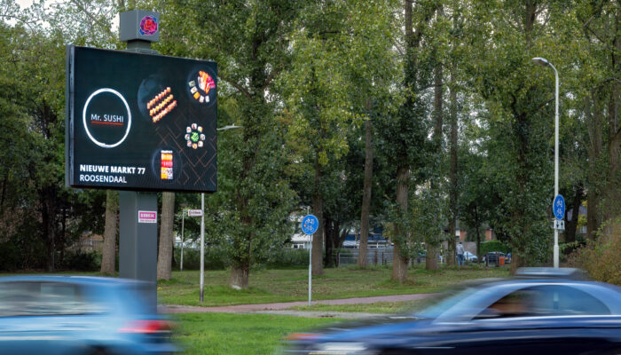 Digitaal Billboard Zuidpoort afrit, 8 m², 130.226 impressies per week