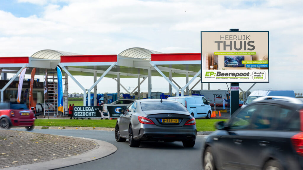 3 2 De campagne van EP: Beerepoot op de digitale billboards van Bereik in Hoorn